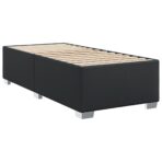 Boxspringbett mit Matratze Schwarz 80x200 cm Kunstleder – Bild 8