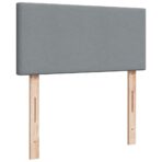 Boxspringbett mit Matratze Hellgrau 80x200 cm Stoff – Bild 10