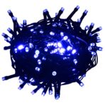 Lichterkette mit 400 LEDs Blau 40 m 8 Lichteffekte – Bild 2