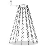 Weihnachtsbaum-Lichternetz mit 150 LEDs Kaltweiss 150 cm – Bild 2