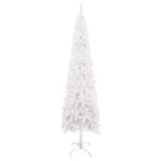 Schlanker Weihnachtsbaum Weiss 120 cm – Bild 2