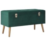 Hocker mit Stauraum 3 Stk. Grau Samt – Bild 10