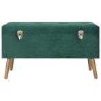 Hocker mit Stauraum 3 Stk. Grau Samt – Bild 11