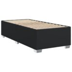 Boxspringbett mit Matratze Schwarz Kunstleder – Bild 8