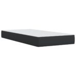 Boxspringbett mit Matratze Schwarz Kunstleder – Bild 9