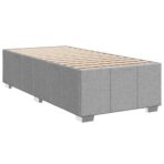 Boxspringbett mit Matratze Hellgrau 80x200 cm Stoff – Bild 10