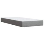 Boxspringbett mit Matratze Hellgrau 80x200 cm Stoff – Bild 11