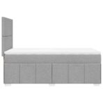Boxspringbett mit Matratze Hellgrau 80x200 cm Stoff – Bild 7