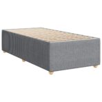 Boxspringbett mit Matratze Hellgrau 80x200 cm Stoff – Bild 10