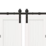 Schiebetürbeschlag-Set 366 cm Stahl Schwarz – Bild 9