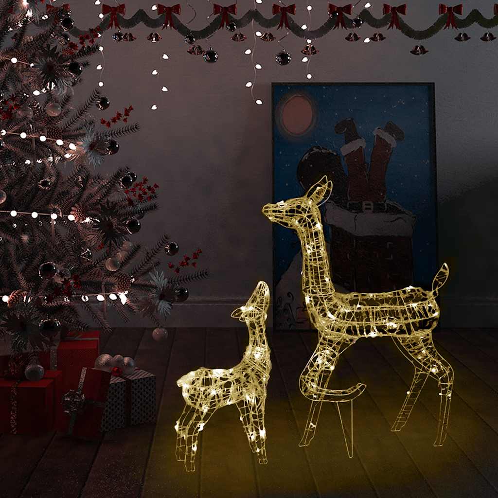 329789_1.jpg LED-Rentier-Familie Weihnachtsdeko Acryl 160 LED Warmweiss – Bild 1