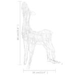 LED-Rentier-Familie Weihnachtsdeko Acryl 160 LED Warmweiss – Bild 9