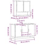 2-tlg. Badmöbel-Set Sonoma-Eiche Holzwerkstoff – Bild 11