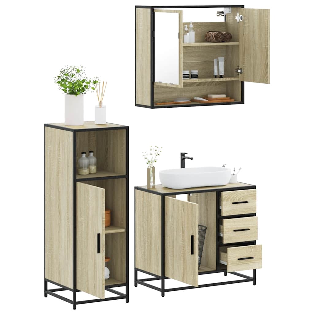 3300986_1.jpg 3-tlg. / Badezimmermöbel-Set Holzwerkstoff – Bild 1