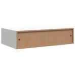 Wandregal mit Schublade Weiss 40x23,5x10 cm MDF – Bild 8