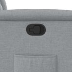 Relaxsessel mit Aufstehhilfe Hellgrau Stoff – Bild 12