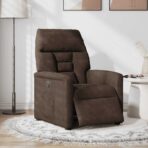 Massagesessel Elektrisch Taupe Mikrofasergewebe – Bild 3