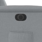 Relaxsessel Elektrisch Hellgrau Stoff – Bild 13