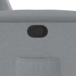 Relaxsessel mit Aufstehhilfe Hellgrau Stoff – Bild 12