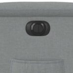 Relaxsessel Elektrisch Hellgrau Stoff – Bild 12