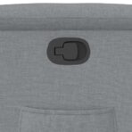 Relaxsessel mit Aufstehhilfe Hellgrau Stoff – Bild 12