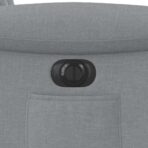 Relaxsessel Elektrisch Hellgrau Stoff – Bild 13