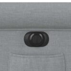 Relaxsessel Elektrisch Hellgrau Stoff – Bild 13