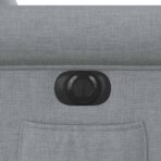 Relaxsessel Elektrisch Hellgrau Stoff – Bild 12