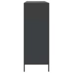 Sideboard Schwarz 135x39x103,5 cm Kaltgewalzter Stahl – Bild 6