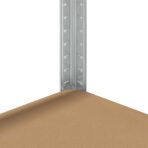 Lagerregale mit 4 Böden 3 Stk. Silbern Stahl & Holzwerkstoff – Bild 9