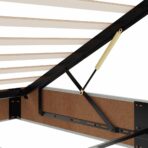 Ottoman-Bett mit Matratzen Hellgrau 160x200 cm Samt – Bild 11