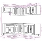 11-tlg. Küchenschrank-Set Kalmar Weiss Holzwerkstoff – Bild 11