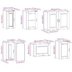 11-tlg. Küchenschrank-Set Porto Weiss Holzwerkstoff – Bild 11