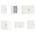 11-tlg. Küchenschrank-Set Porto Weiss Holzwerkstoff – Bild 5