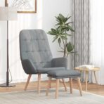 Relaxsessel Hellgrau Stoff