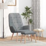 Relaxsessel Hellgrau Stoff