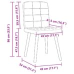 Esszimmerstühle 4 Stk. Hellgrau Stoff – Bild 9