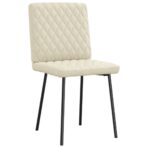 Esszimmerstühle 4 Stk. Grau Kunstleder – Bild 3