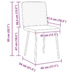 Esszimmerstühle 4 Stk. Hellgrau Samt – Bild 9