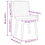 Esszimmerstühle 4 Stk. Hellgrau Stoff – Bild 9