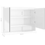 Spiegelschrank fürs Bad 80x15x60 cm Glänzend Schwarz – Bild 8