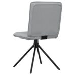 Esszimmerstühle 4 Stk. Hellgrau Stoff – Bild 6