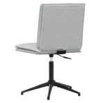 Esszimmerstühle 2 Stk. Hellgrau Samt – Bild 6