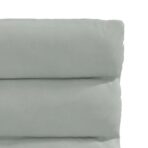 Esszimmerstühle 4 Stk. Hellgrau Samt – Bild 7