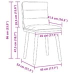 Esszimmerstühle 4 Stk. Hellgrau Stoff – Bild 9