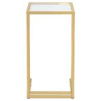 Computer-Beistelltisch Transparent 50x35x65 cm Hartglas – Bild 3