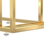 Computer-Beistelltisch Transparent 50x35x65 cm Hartglas – Bild 6