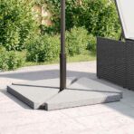 Sonnenschirm-Gewichtsplatten 4 Stk. Grau Granit Dreieckig 14 kg – Bild 3