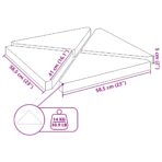Sonnenschirm-Gewichtsplatten 4 Stk. Grau Granit Dreieckig 14 kg – Bild 8