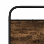 Metallbett ohne Matratze Räuchereiche 180x200 cm – Bild 8